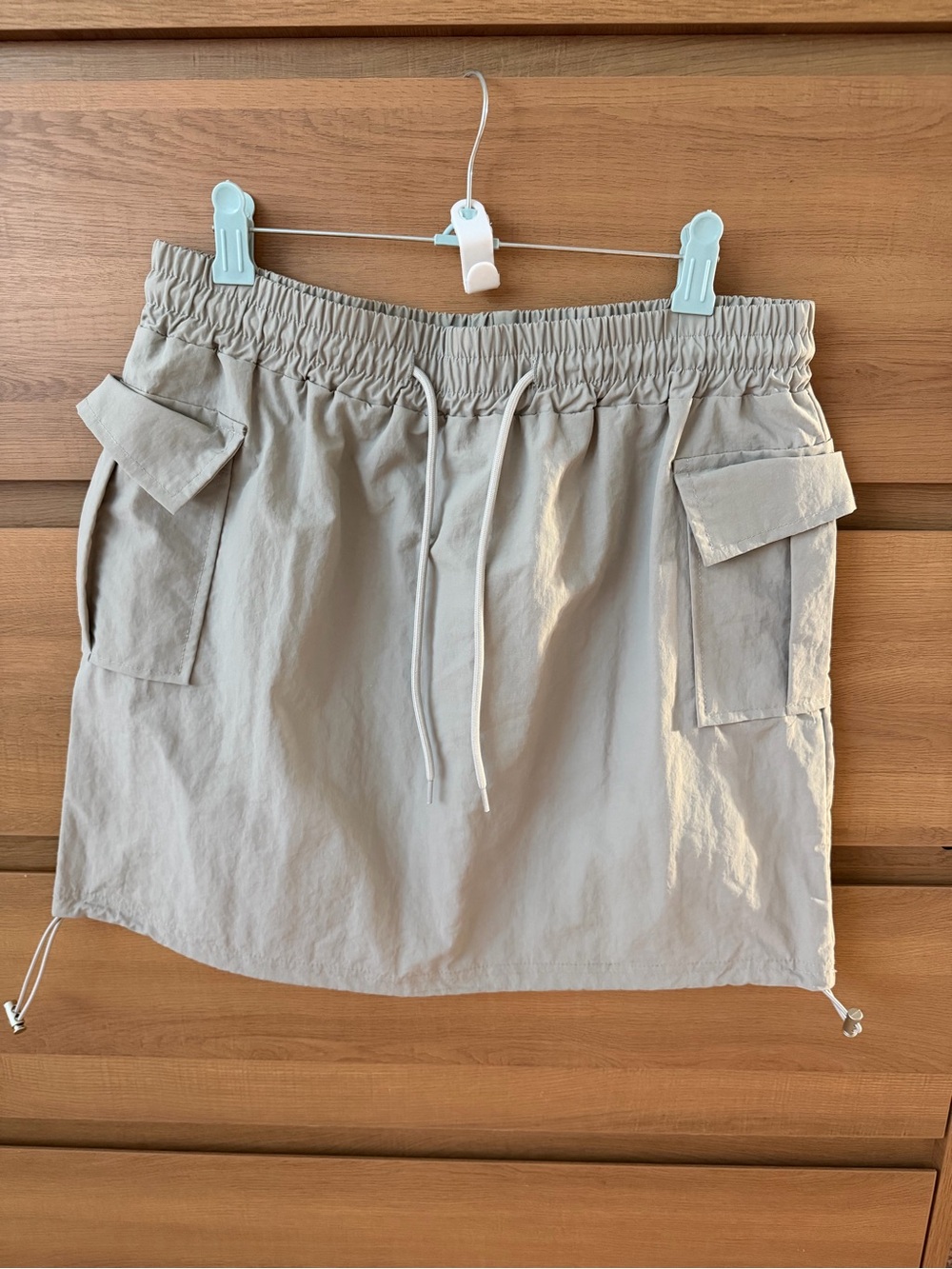 Dazy taupe beige utility skirt Korean XL/ US 6